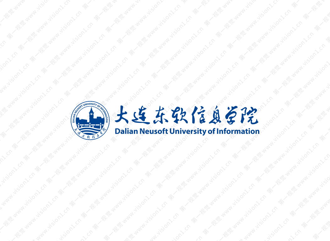 大连东软信息学院logo校徽PNG透明底ai矢量素材