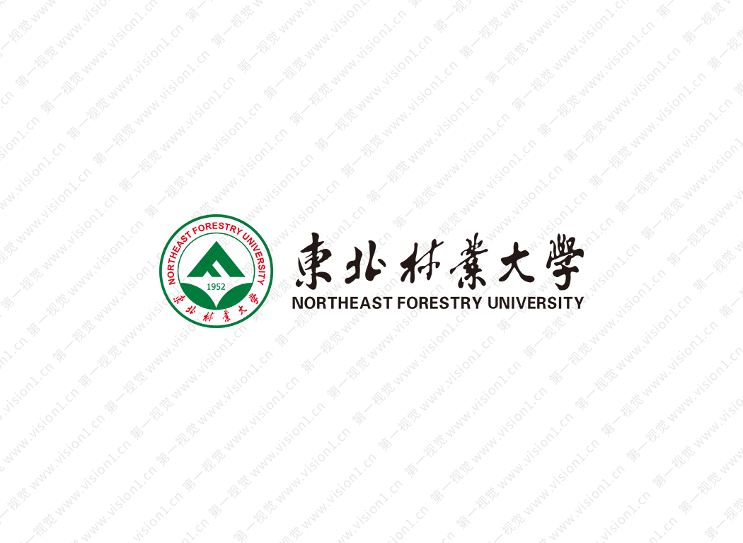 东北林业大学logo校徽PNG透明底ai矢量素材