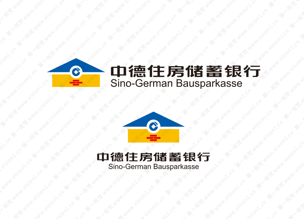 中德住房储蓄银行logo标志高清矢量素材