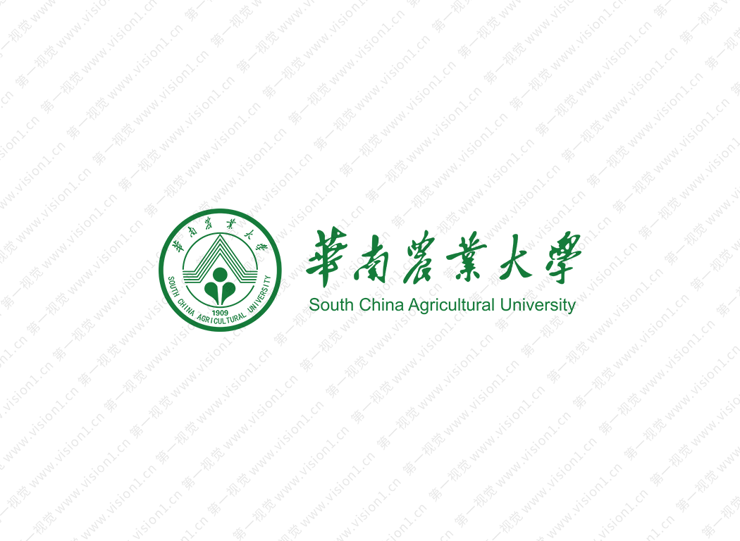 华南农业大学logo校徽PNG透明底ai矢量素材