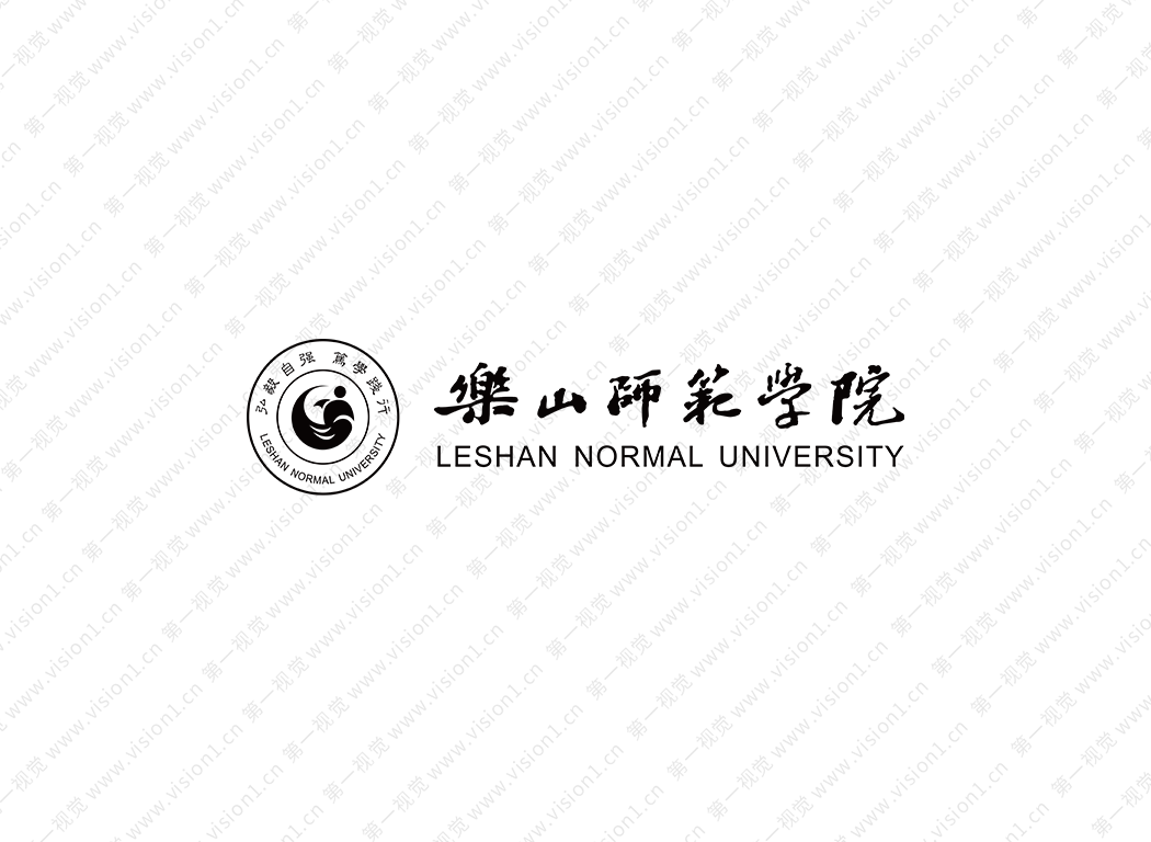 乐山师范学院logo校徽PNG透明底ai矢量素材