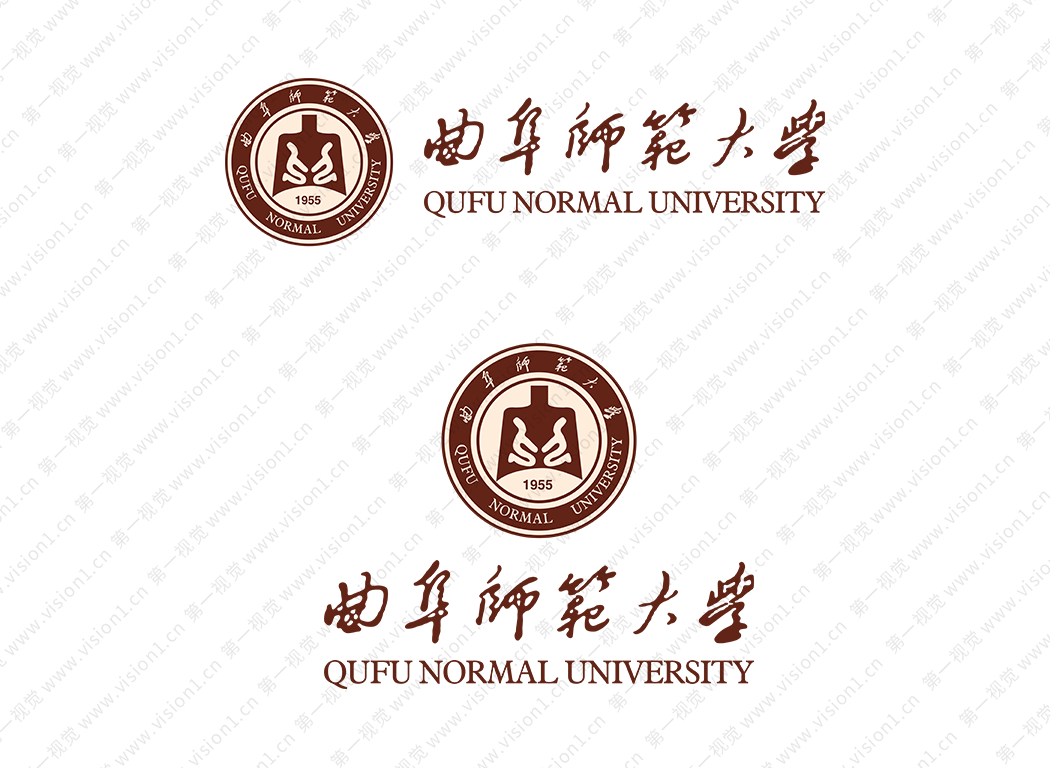 曲阜师范大学logo校徽PNG透明底ai矢量素材