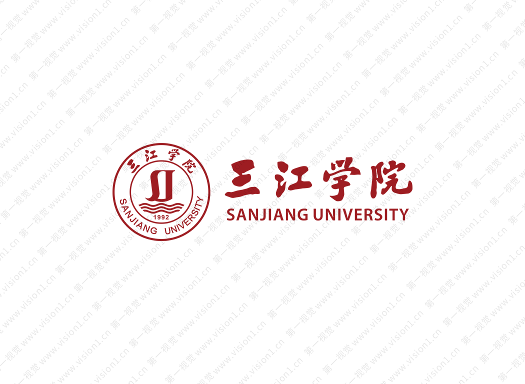 三江学院logo校徽PNG透明底ai矢量素材