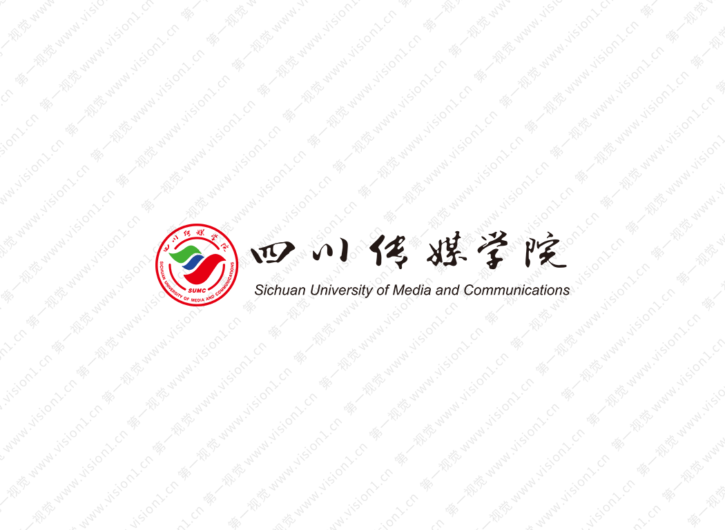 四川传媒学院logo校徽PNG透明底ai矢量素材