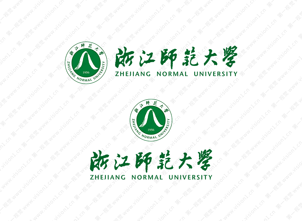 浙江师范大学logo校徽PNG透明底ai矢量素材