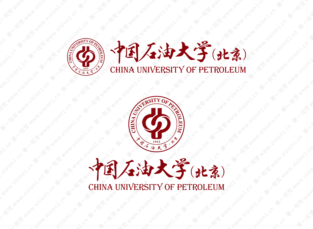 中国石油大学(北京)logo校徽PNG透明底ai矢量素材