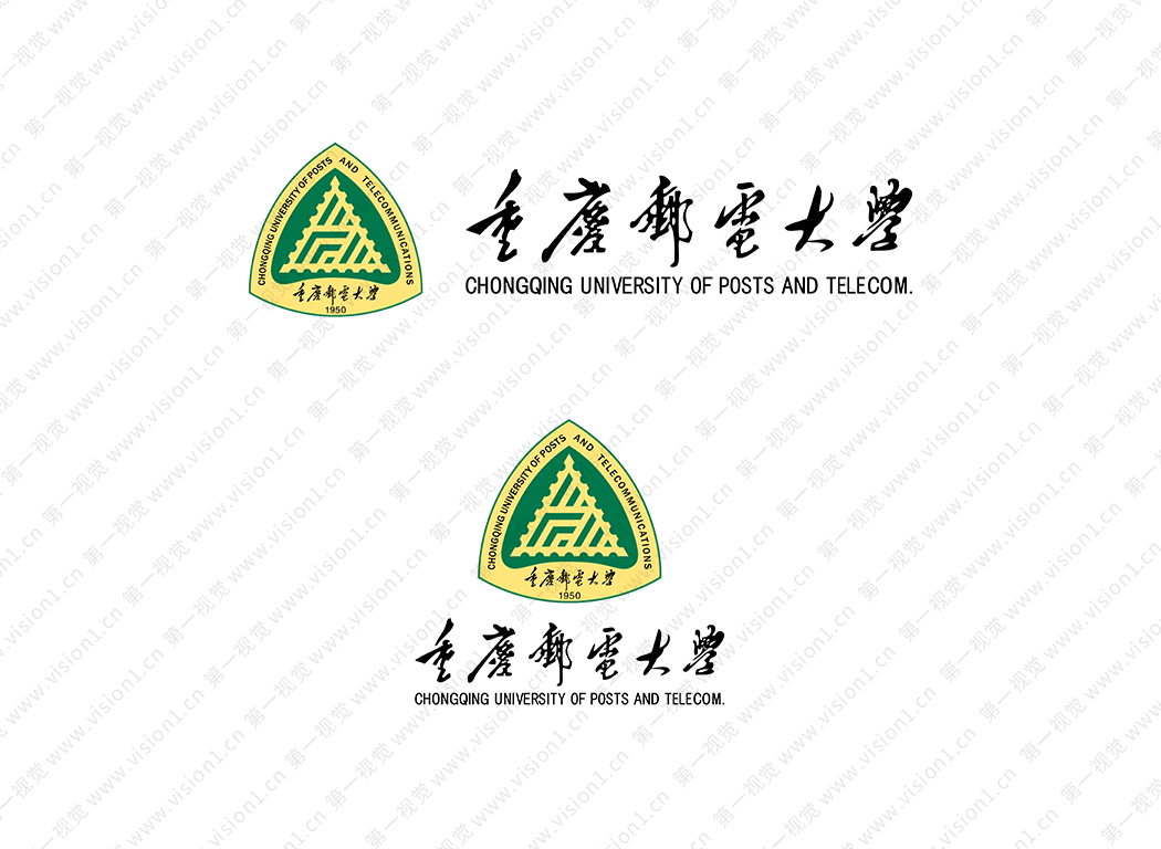 重庆邮电大学logo校徽PNG透明底ai矢量素材
