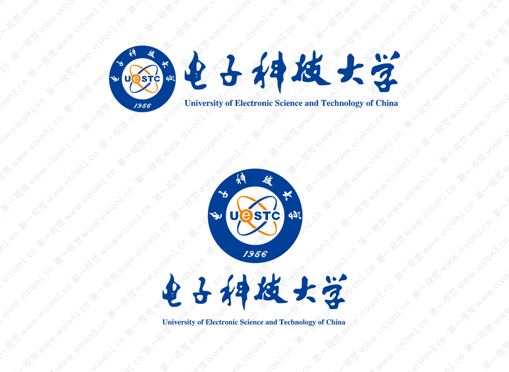 电子科技大学logo校徽PNG透明底ai矢量素材
