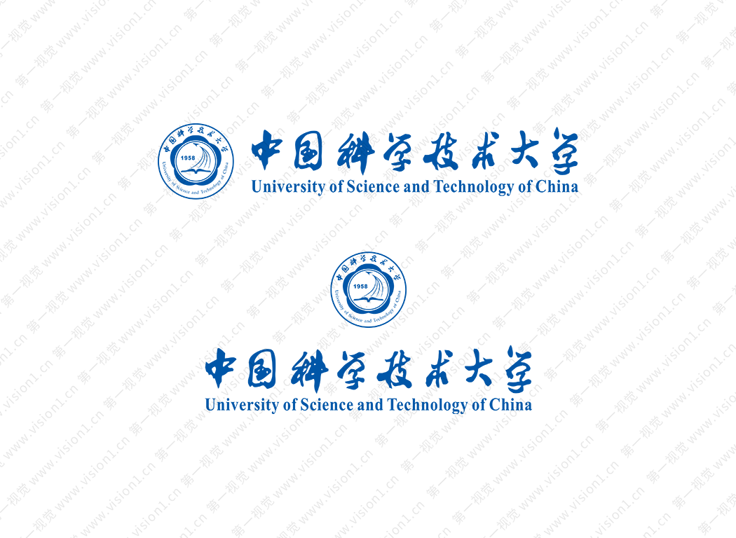 中国科学技术大学logo校徽PNG透明底ai矢量素材