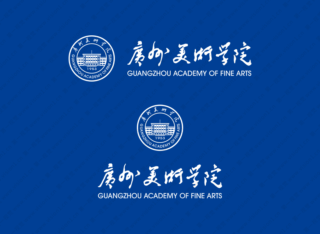 广州美术学院logo校徽PNG透明底ai矢量素材
