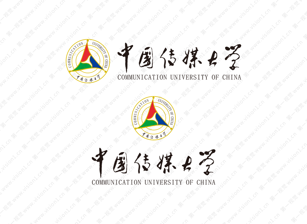 中国传媒大学logo校徽PNG透明底ai矢量素材