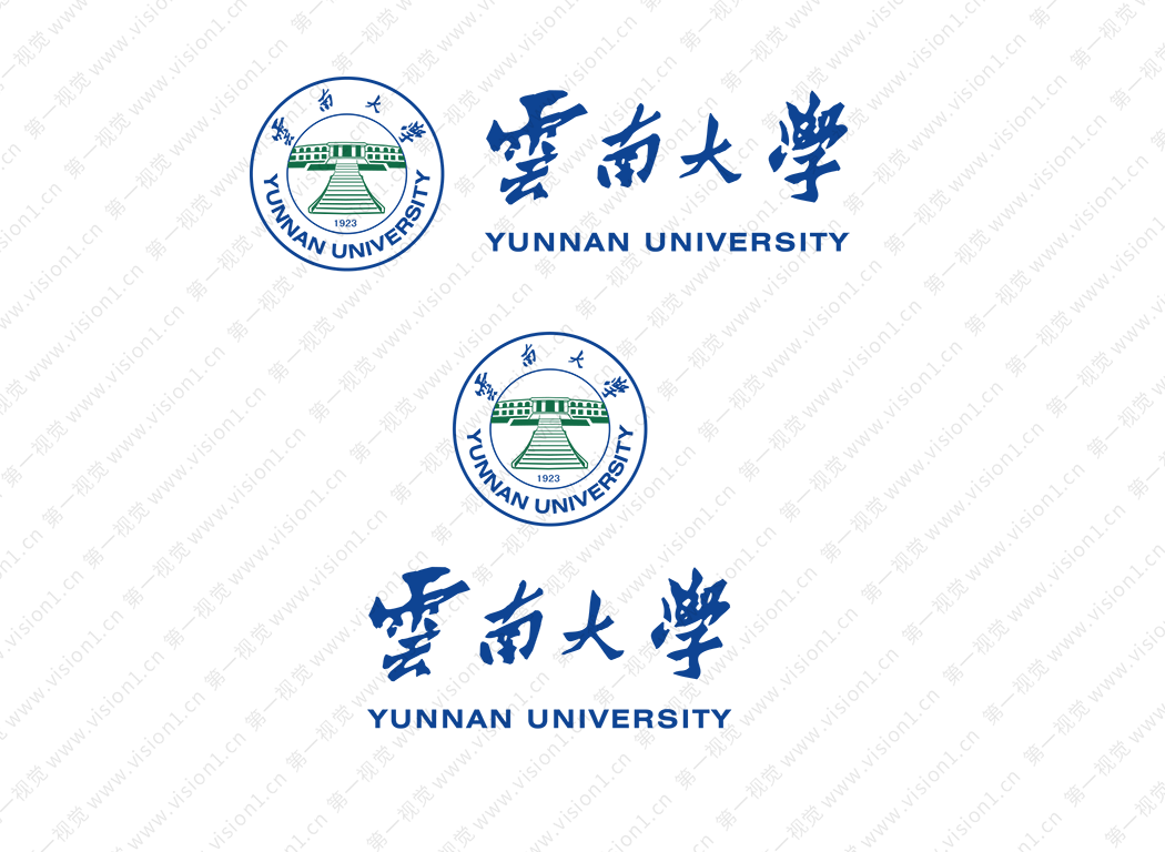 云南大学logo校徽PNG透明底ai矢量素材