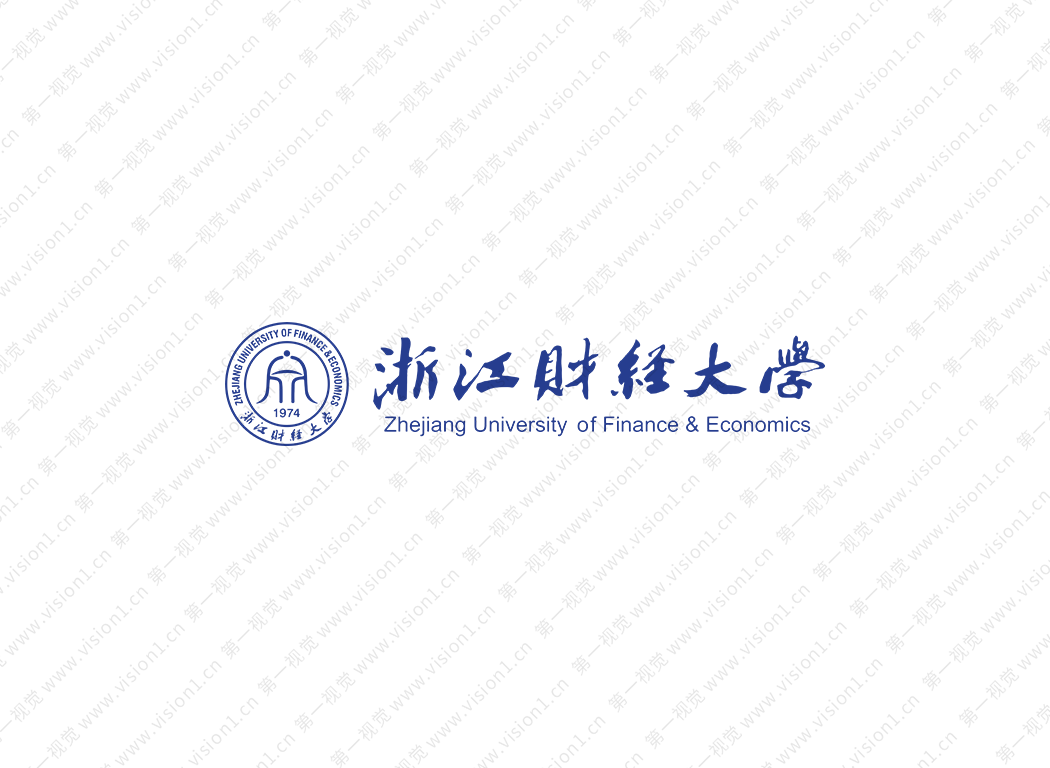 浙江财经大学logo校徽PNG透明底ai矢量素材