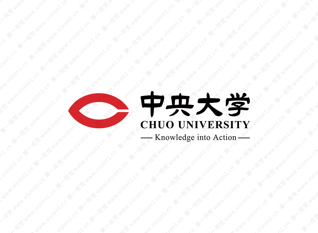 日本中央大学logo校徽PNG透明底ai矢量素材