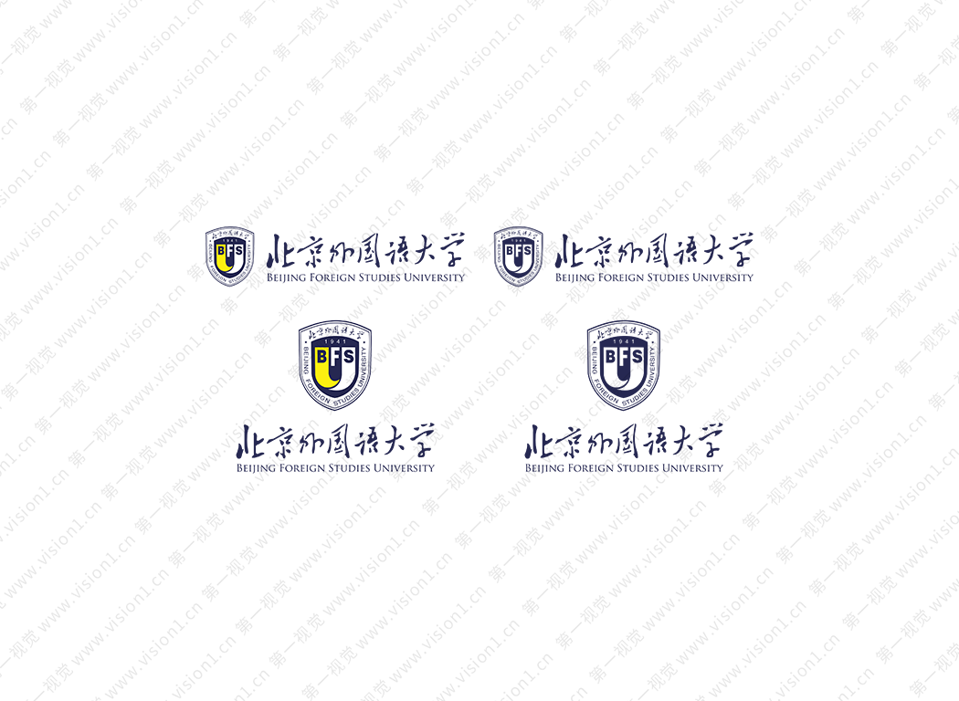 北京外国语大学logo校徽PNG透明底ai矢量素材