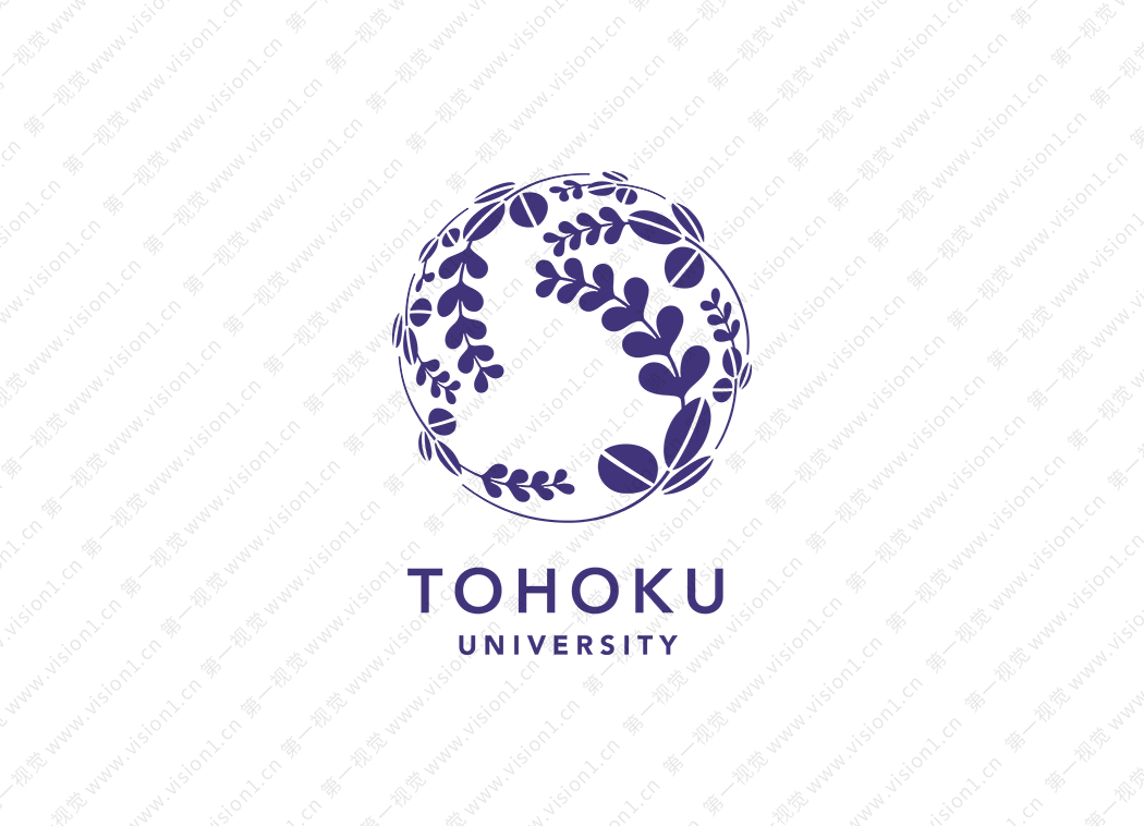 日本东北大学(Tohoku University)logo校徽PNG透明底ai矢量素材