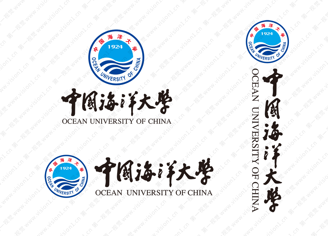 中国海洋大学logo校徽PNG透明底ai矢量素材
