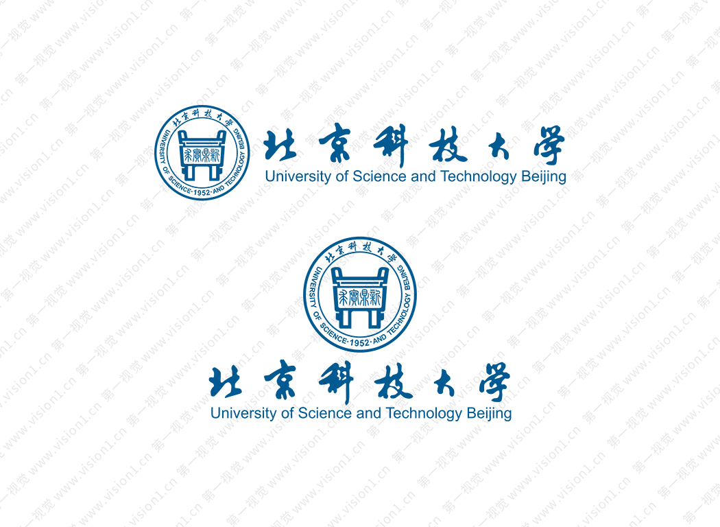 北京科技大学logo校徽PNG透明底ai矢量素材