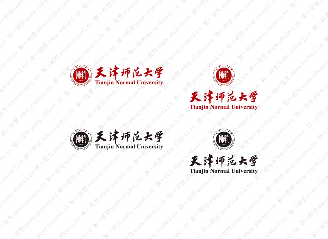天津师范大学logo校徽PNG透明底ai矢量素材