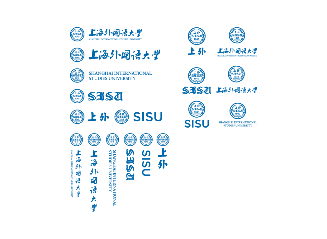 上海外国语大学logo校徽PNG透明底ai矢量素材