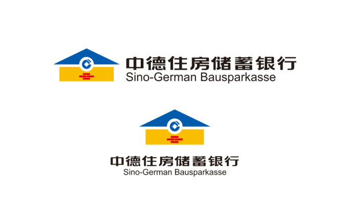 中德住房储蓄银行logo标志高清矢量素材
