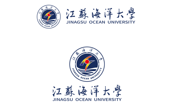 江苏海洋大学logo校徽PNG透明底ai矢量素材