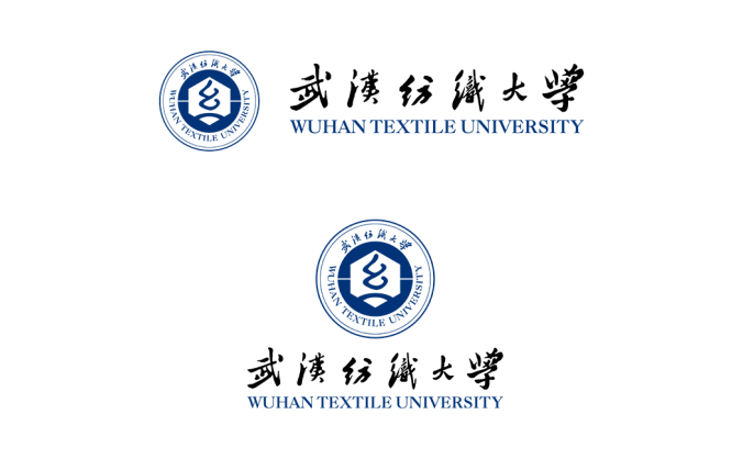 武汉纺织大学logo校徽PNG透明底ai矢量素材