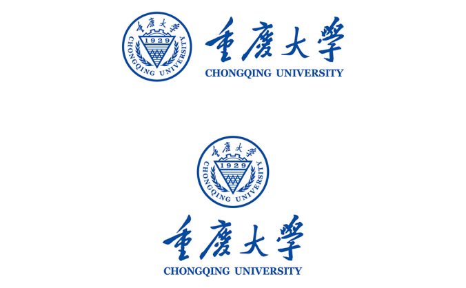 重庆大学logo校徽PNG透明底ai矢量素材