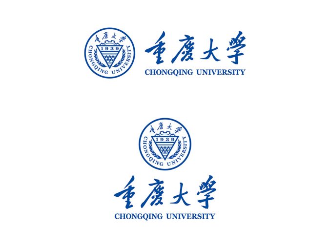重庆大学logo校徽PNG透明底ai矢量素材