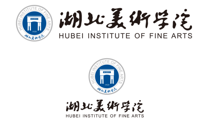 湖北美术学院logo校徽PNG透明底ai矢量素材