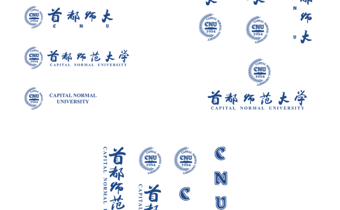 首都师范大学logo校徽PNG透明底ai矢量素材