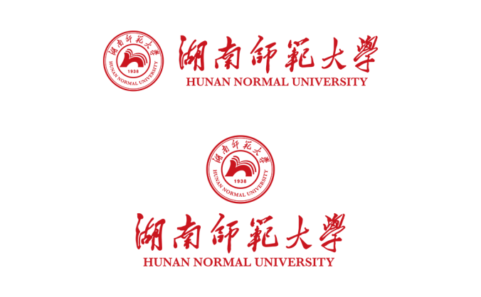湖南师范大学logo校徽PNG透明底ai矢量素材
