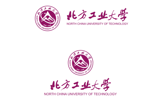 北方工业大学logo校徽PNG透明底ai矢量素材