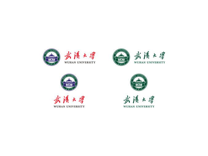 武汉大学logo校徽PNG透明底ai矢量素材