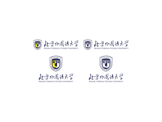 北京外国语大学logo校徽PNG透明底ai矢量素材