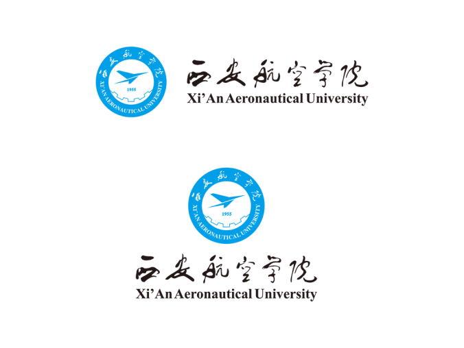 西安航空学院logo校徽PNG透明底ai矢量素材