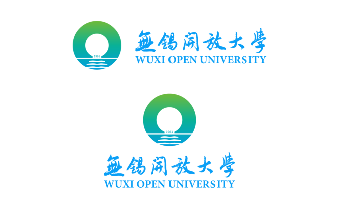 无锡开放大学logo校徽PNG透明底ai矢量素材