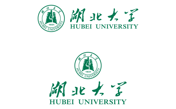湖北大学logo校徽PNG透明底ai矢量素材