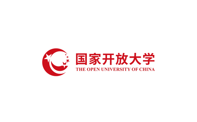 国家开放大学logo校徽PNG透明底ai矢量素材