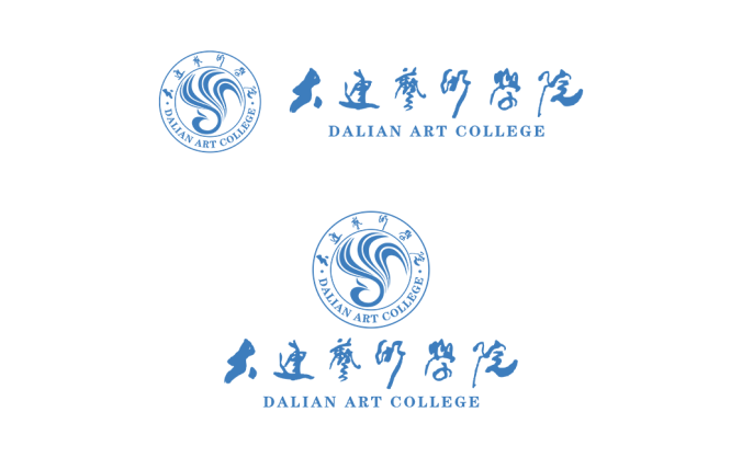 大连艺术学院logo校徽PNG透明底ai矢量素材