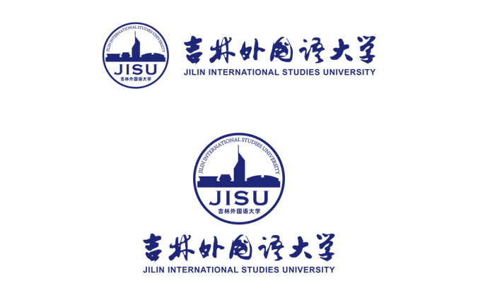 吉林外国语大学logo校徽PNG透明底ai矢量素材
