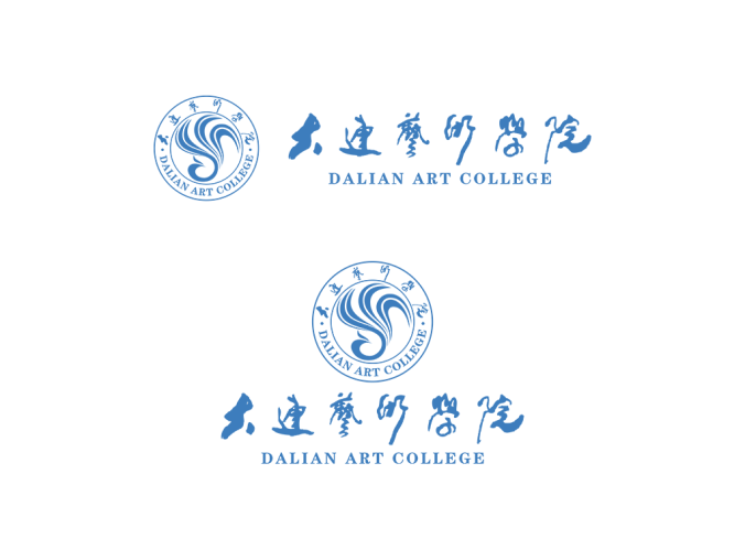 大连艺术学院logo校徽PNG透明底ai矢量素材