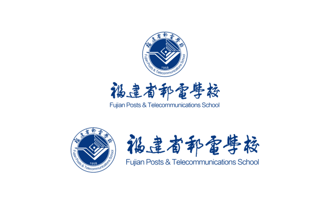 福建省邮电学校ogo校徽PNG透明底ai矢量素材