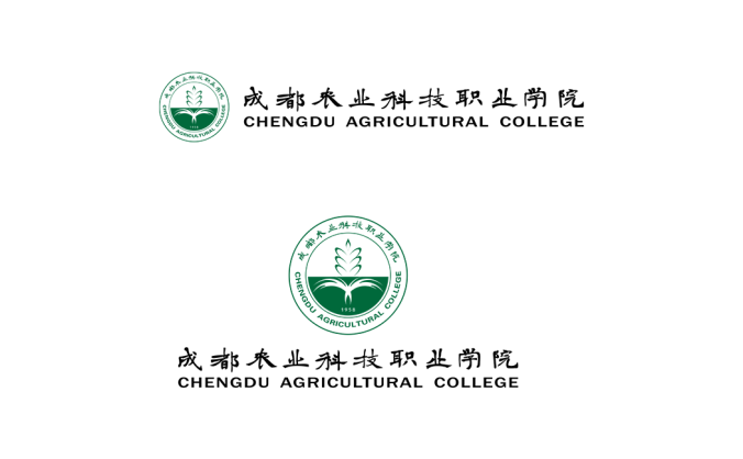 成都农业科技职业学院ogo校徽PNG透明底ai矢量素材