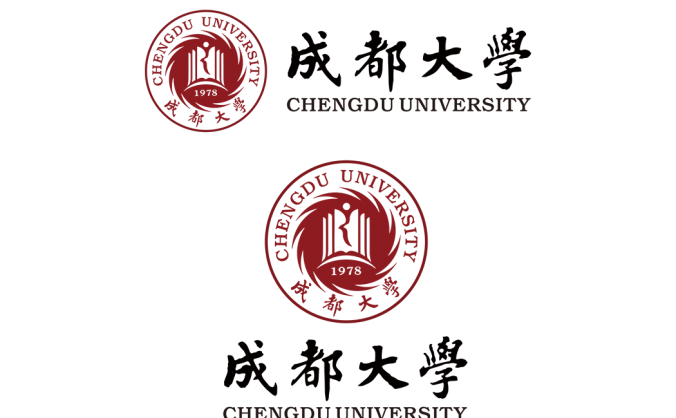 成都大学logo校徽PNG透明底ai矢量素材