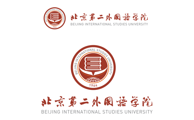 北京第二外国语学院logo校徽PNG透明底ai矢量素材