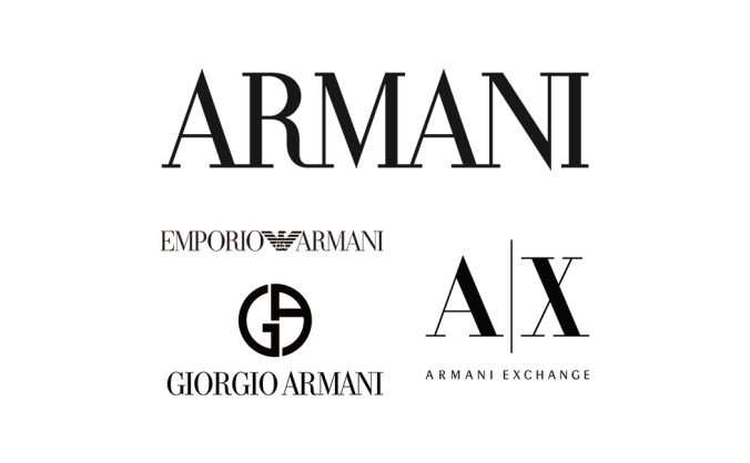 阿玛尼（ARMANI）logo标志高清PNG透明底ai矢量素材