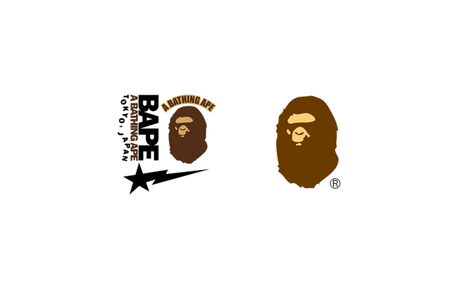 潮流品牌BAPE logo标志高清PNG透明底ai矢量素材