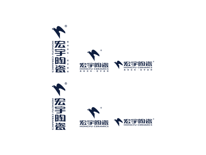 宏宇陶瓷logo标志高清PNG透明底ai矢量素材