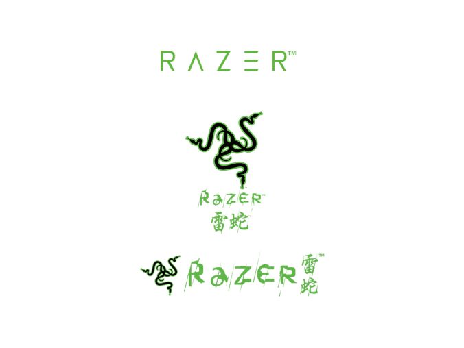 雷蛇（Razer）logo标志高清PNG透明底ai矢量素材